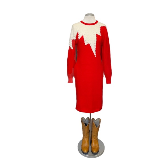 VINTAGE - ZIGGY STARDUST SWEATER DRESS sz. M - Picture 1 of 13